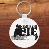 Porte-clés skeleboarder ou die. (Recto)
