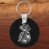 Porte-clés Skeleton assis Jour des terres De l'environnement (Recto)