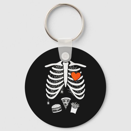 Porte-clés Skeleton Baby Pregnant Xray Rib Cage For Fall Hall (Recto)