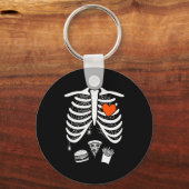 Porte-clés Skeleton Baby Pregnant Xray Rib Cage For Fall Hall (Recto)