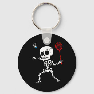 Porte-clés Skeleton Badminton Halloween Smash Shuttle Easy Co
