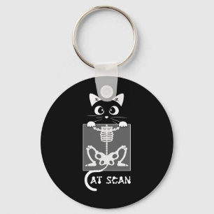 Porte-clés Skeleton Cat Scan Ct Scaning Funny X Ray Pun mème