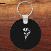 Porte-clés Skeleton Coeur de main (Recto)