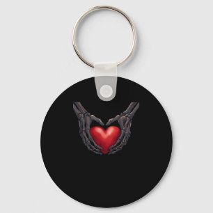 Porte-clés Skeleton Coeur main