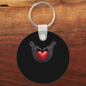 Porte-clés Skeleton Coeur main (Recto)