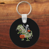 Porte-clés Skeleton équitation maman T Rex Halloween Garçons  (Verso)