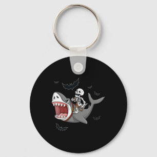 Porte-clés Skeleton équitation Requin Effrayant Halloween Gar