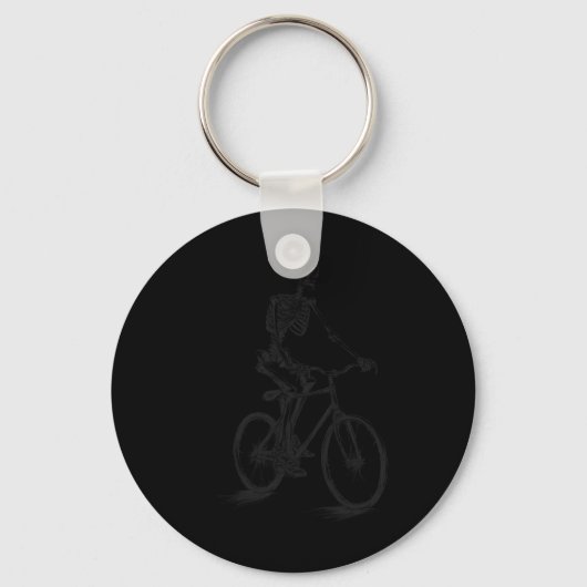 Porte-clés Skeleton équitation vélo effroi Halloween Skeleton (Recto)