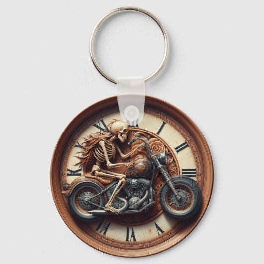 Porte-clés Skeleton Faire un vélo en zonked-out (Recto)