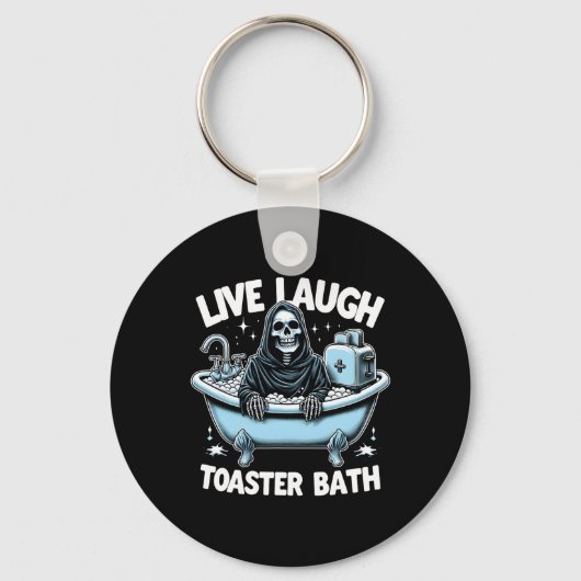 Porte-clés Skeleton Halloween Live Lauder Toaster Bath Design (Recto)