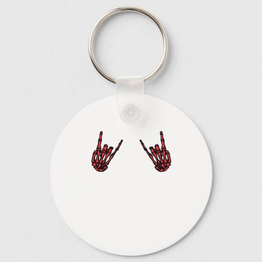 Porte-clés Skeleton Hand Heart Roll & Red Classic (Recto)
