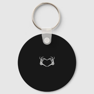 Porte-clés Skeleton Hands Heart Graphic
