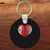 Porte-clés Skeleton Hands Hearts Classic Trending (Recto)