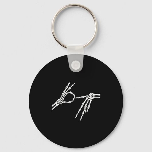 Porte-clés Skeleton Hands Six Seven 6 7 Halloween Costume Men (Recto)