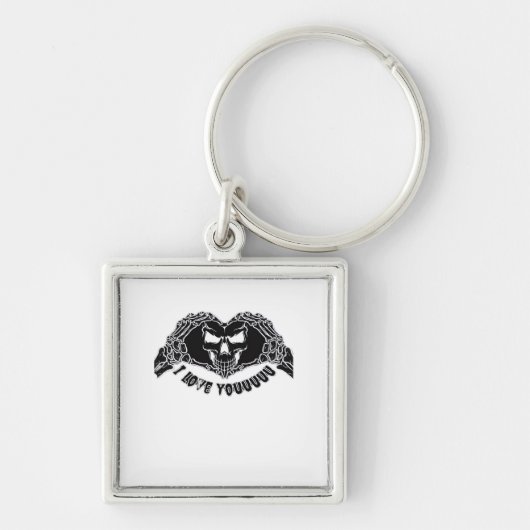 Porte-clés Skeleton Hands Skull, Halloween Design Pour Backgr (Devant)