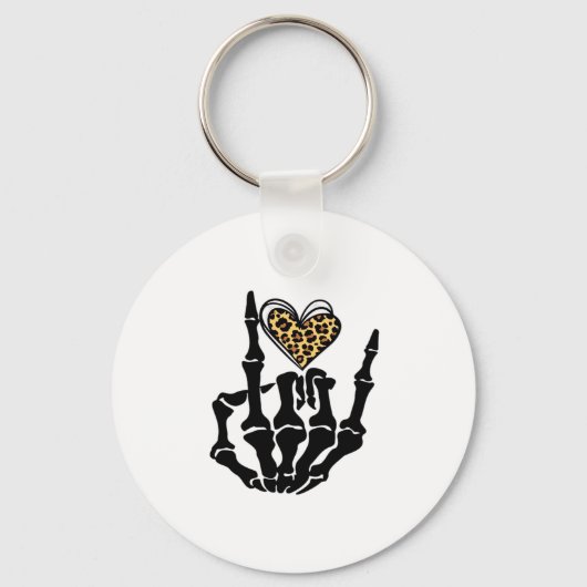 Porte-clés Skeleton Heart Hands Classic (Recto)