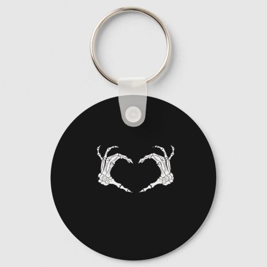 Porte-clés Skeleton Heart Hands Classic (Recto)