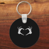 Porte-clés Skeleton Heart Hands Classic (Recto)