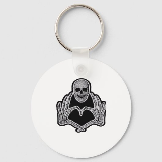 Porte-clés Skeleton Heart Hands Classic (Recto)
