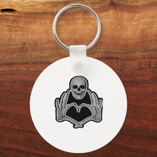 Porte-clés Skeleton Heart Hands Classic (Recto)