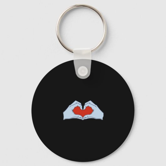 Porte-clés Skeleton Heart Hands Classic & Basic Halloween (Recto)