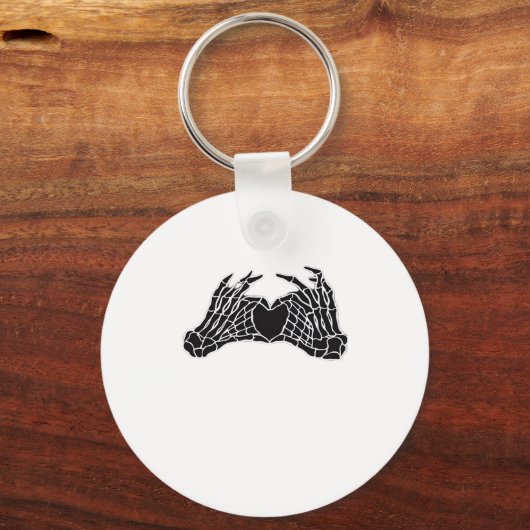 Porte-clés Skeleton Heart Hands - Classique (Recto)