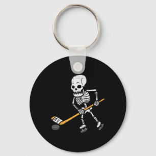 Porte-clés Skeleton Hockey sur glace Halloween Costume sporti
