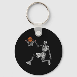 Porte-clés Skeleton Joueur de basket-ball Halloween