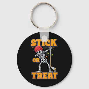 Porte-clés Skeleton Joueur de hockey sur glace Halloween Cost