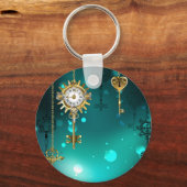 Porte-clés Skeleton Keys on Green Background (Recto)