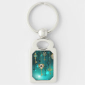 Porte-clés Skeleton Keys on Green Background (Devant)