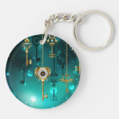 Porte-clés Skeleton Keys on Green Background (Dos)