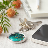 Porte-clés Skeleton Keys on Green Background (Côté)