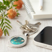 Porte-clés Skeleton Keys on Green Background (Côté )