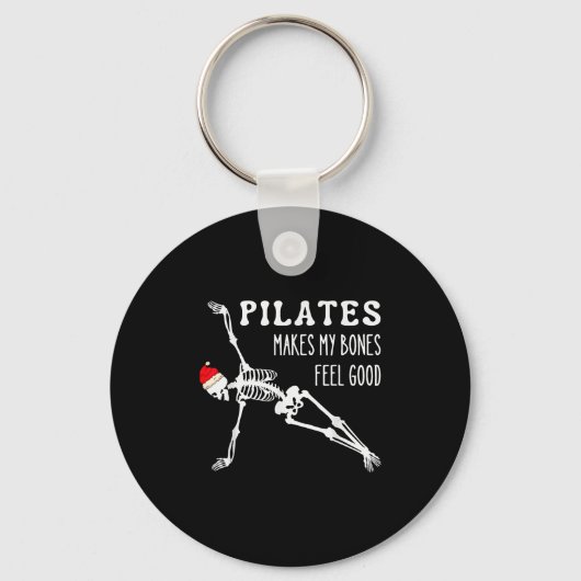 Porte-clés Skeleton Lates Makes My Bones Feel Good Meditation (Recto)