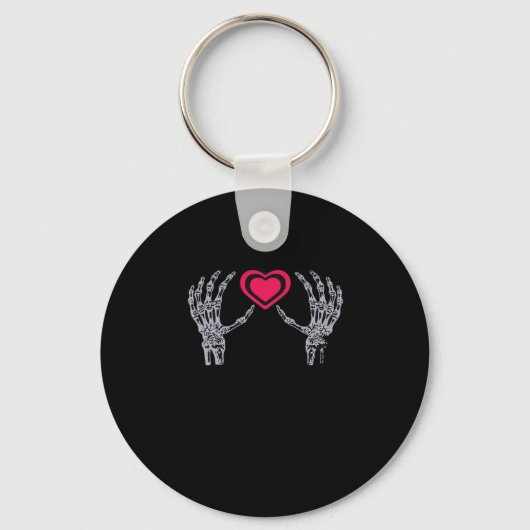 Porte-clés Skeleton Mains Coeur mignon (Recto)