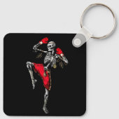 Porte-clés Skeleton Muay Thai Halloween Kickboxing MIXED MART (Dos)