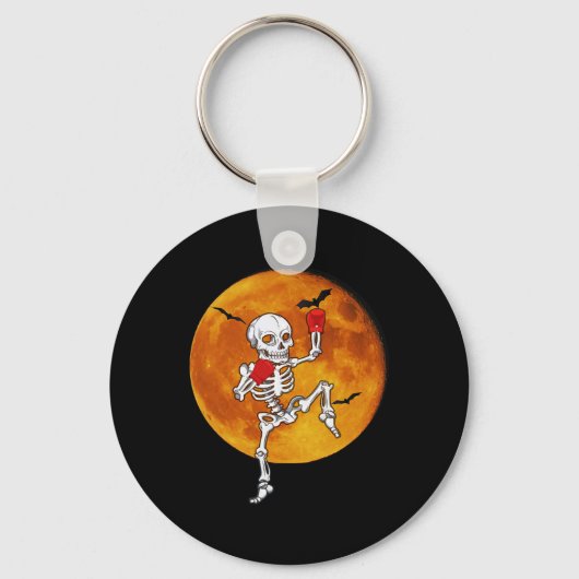 Porte-clés Skeleton Muay Thai Halloween Kickboxing MMA (Recto)