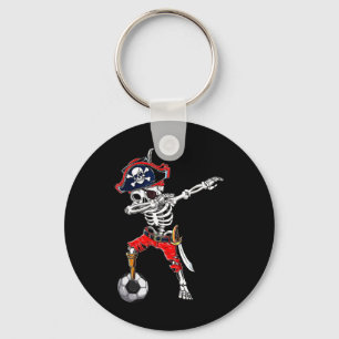 Porte-clés Skeleton Pirate & Soccer Ball Halloween Costum