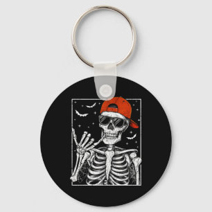 Porte-clés Skeleton Rock Halloween Costume Cool Rock Mus