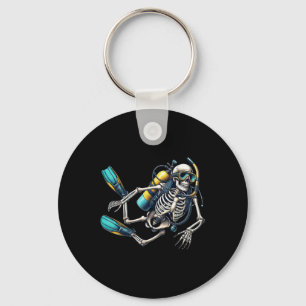 Porte-clés Skeleton Scu Diving Halloween Skeleton Scu Diver