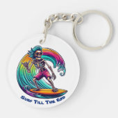 Porte-clés Skeleton Surfer En Vague (Dos)