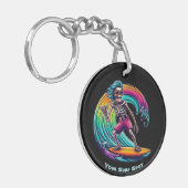 Porte-clés Skeleton Surfer En Vague (Devant gauche)