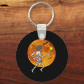 Porte-clés Skeleton Tennis Halloween Racket Ll (Recto)