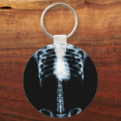 PORTE-CLÉS SKELETON X-RAY TORSO RIBS BLUE (Recto)