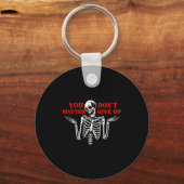 Porte-clés Skeleton You Don’t Give Up  (Recto)