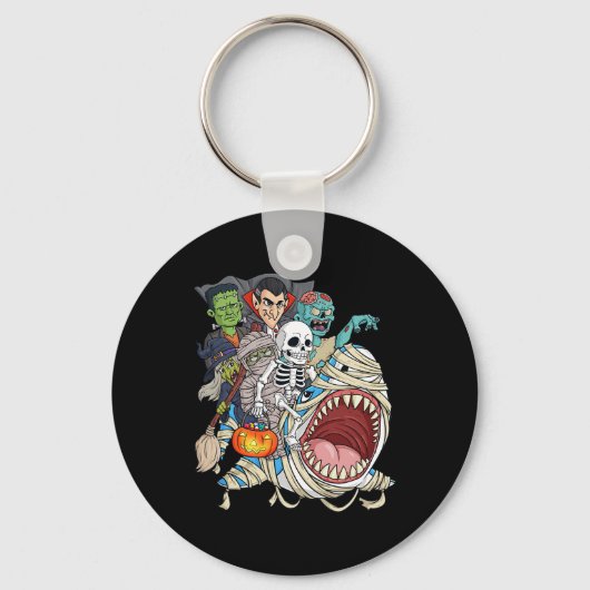 Porte-clés Skeleton Zombie Riding maman requin Vampire Hallow (Recto)