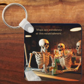 Porte-clés Skeletons dans un bar (Recto)