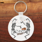 Porte-clés Skeletons dansants Halloween (Recto)