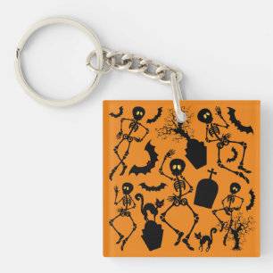 Porte-clés Skeletons d'Halloween Macabre Dance